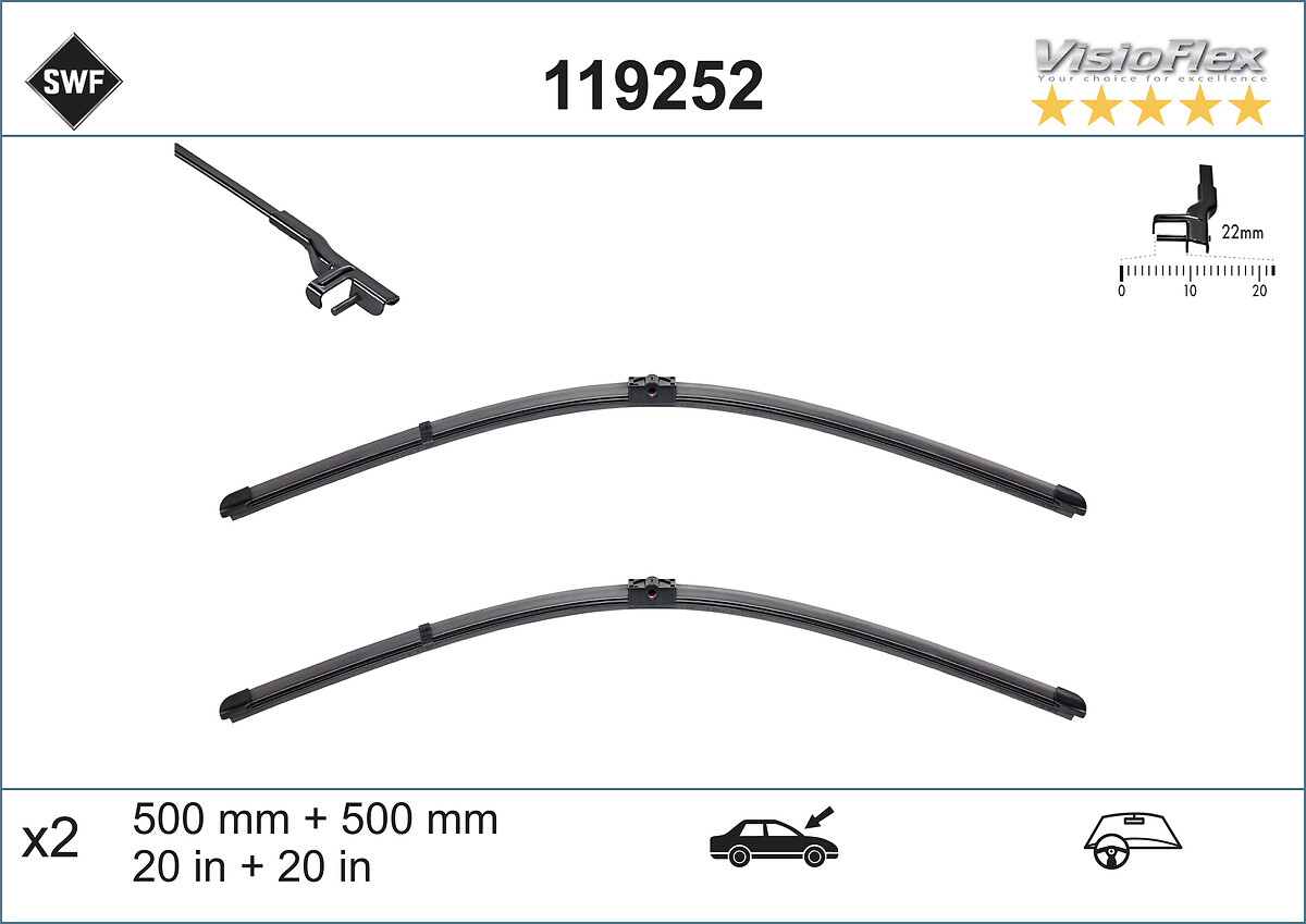 Wiper Blade - 119252 SWF